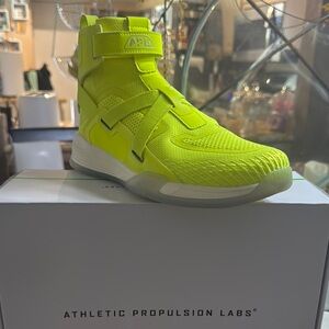 APL Neon Green High-Top Sneakers